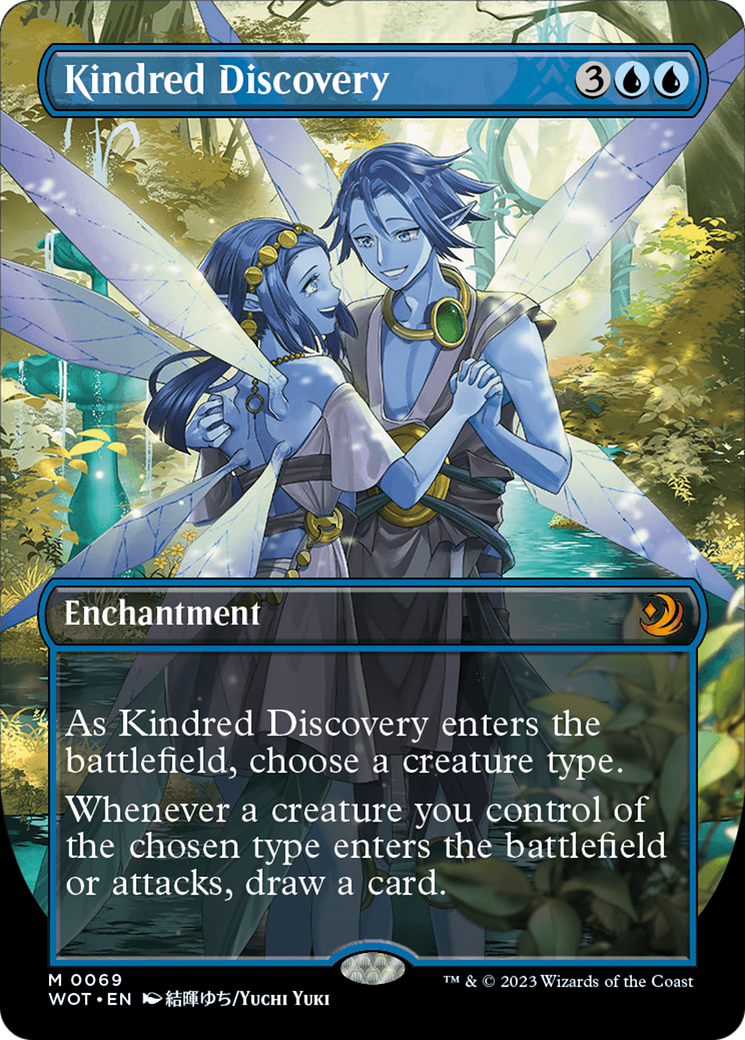 Kindred Discovery (Anime Borderless) (WOT-069) - Wilds of Eldraine: Enchanting Tales - Magic The Gathering