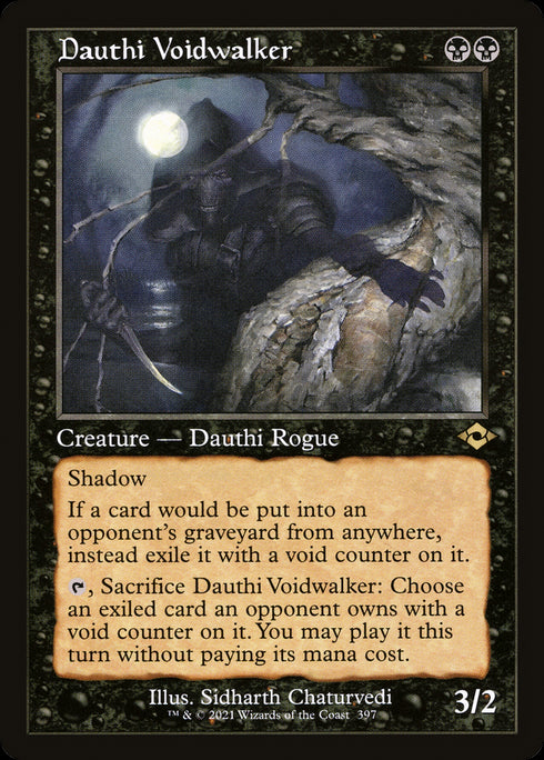 ETCHED FOIL Dauthi Voidwalker (MH2-397) - Modern Horizons 2 - Magic The Gathering