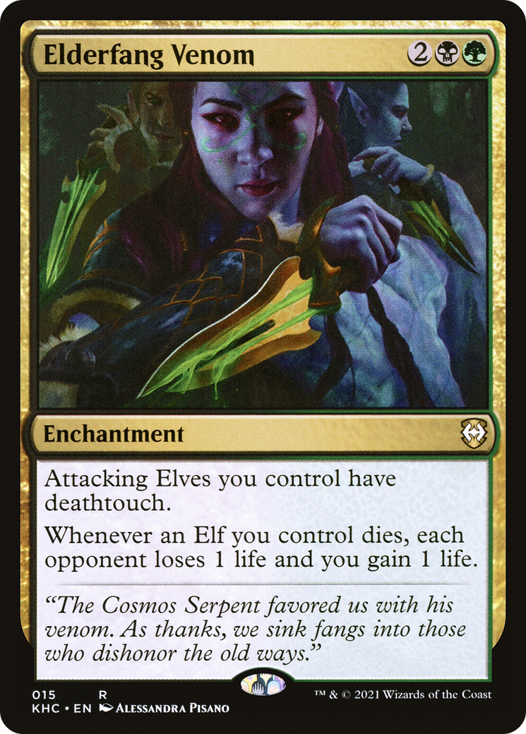 Elderfang Venom (KHC-015) - Kaldheim Commander - Magic The Gathering