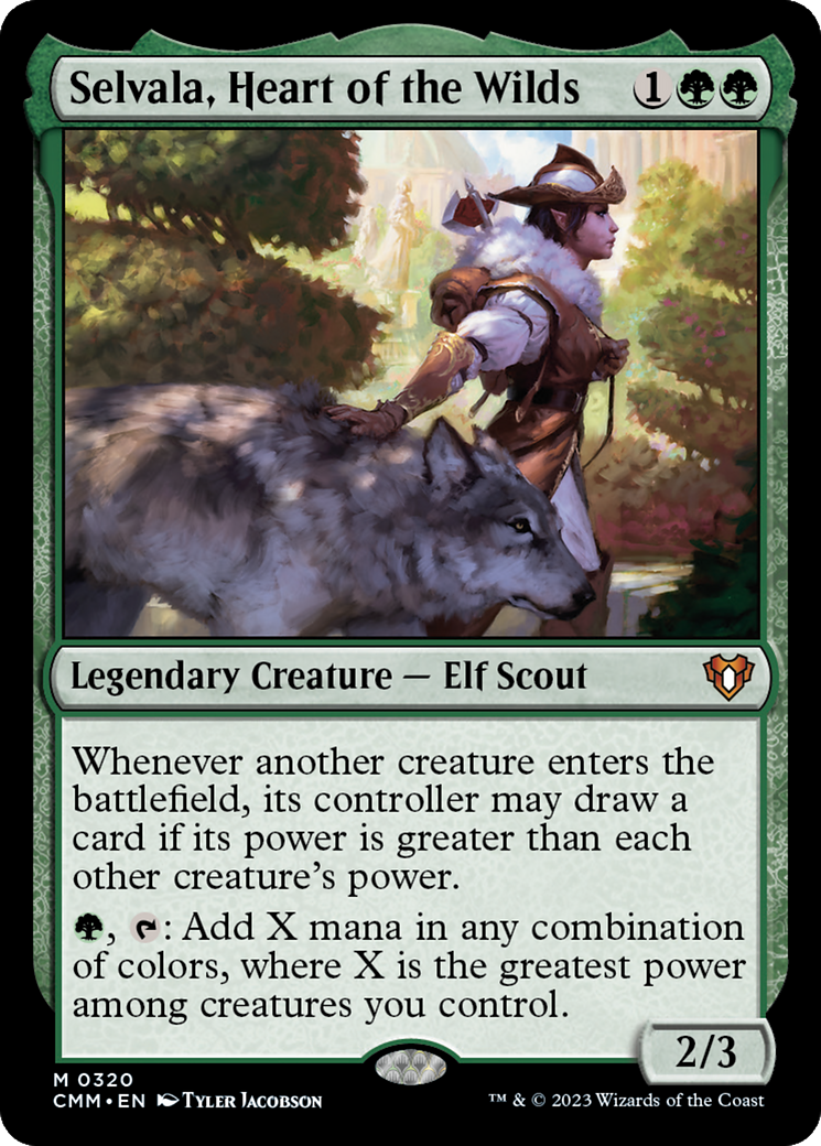 Selvala, Heart of the Wilds (CMM-320) - Commander Masters - Magic The Gathering