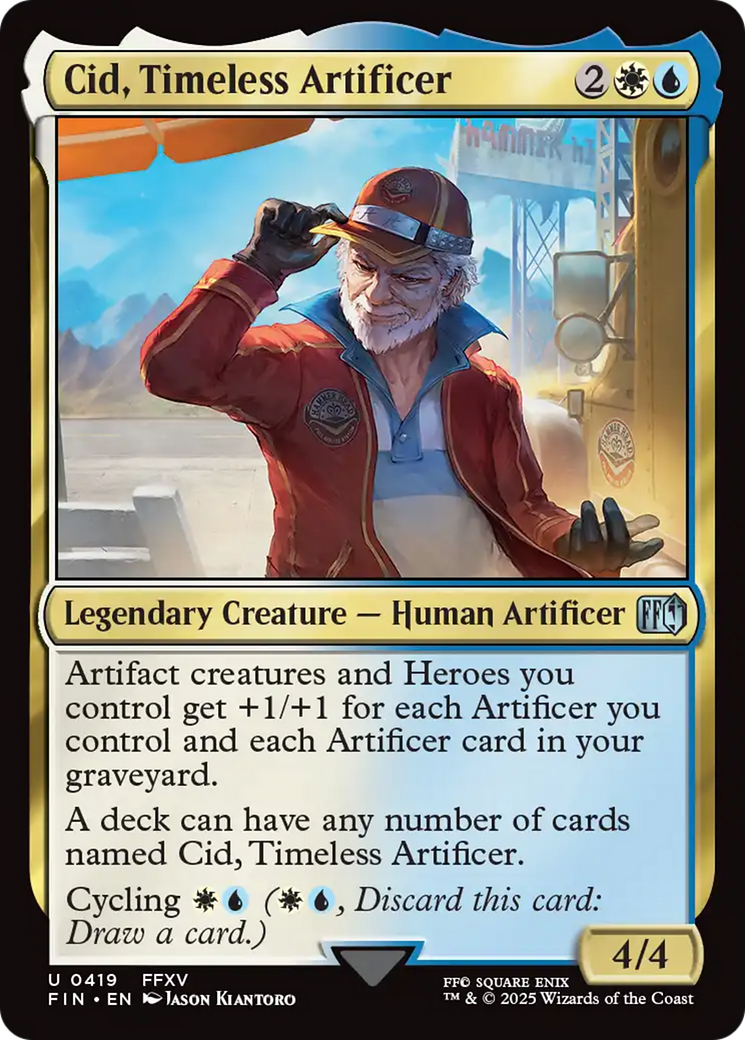 FOIL Cid, Timeless Artificer (0419) (FIN-419) - FINAL FANTASY - Magic The Gathering