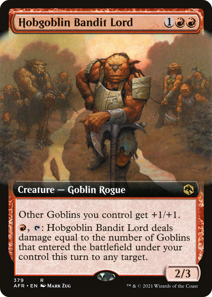 Hobgoblin Bandit Lord (Extended Art) (AFR-379) - Adventures in the Forgotten Realms - Magic The Gathering