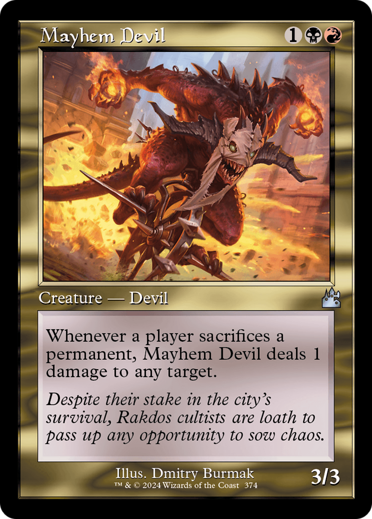 Mayhem Devil (Retro Frame) (RVR-374) - Ravnica Remastered - Magic The Gathering