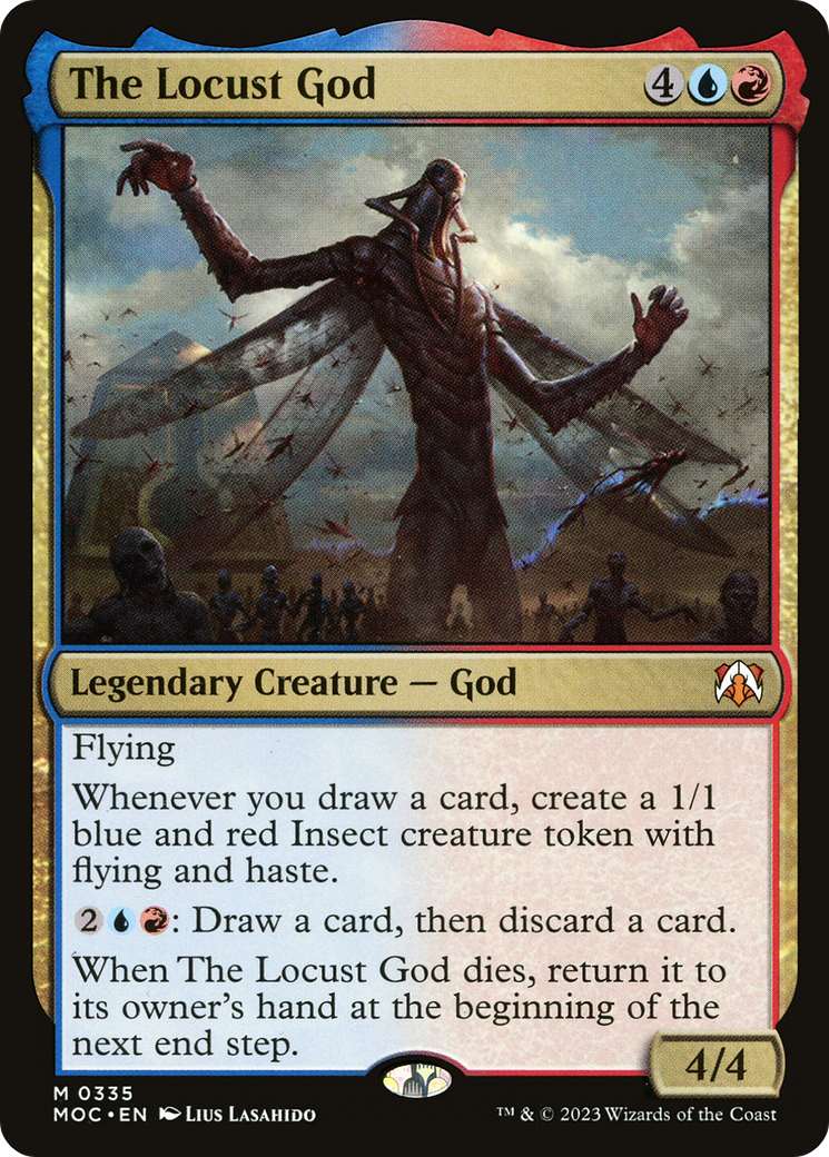 The Locust God (MOC-335) - March of the Machine Commander - Magic The Gathering