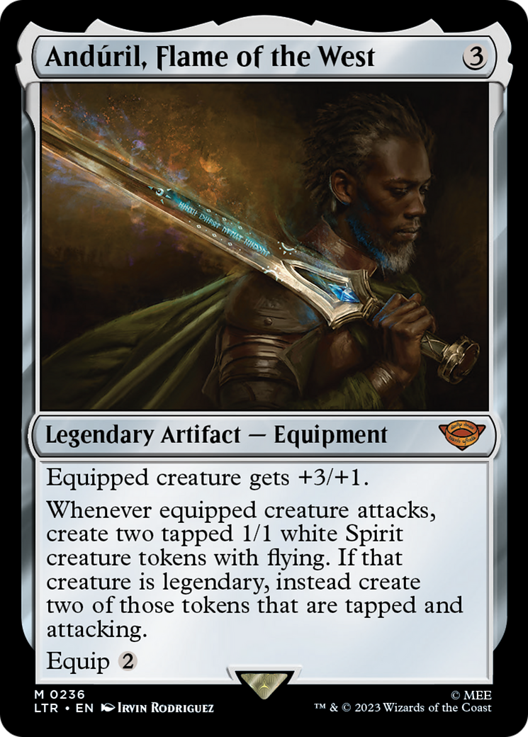 Anduril, Flame of the West (LTR-236) - The Lord of the Rings: Tales of Middle-earth - Magic The Gathering