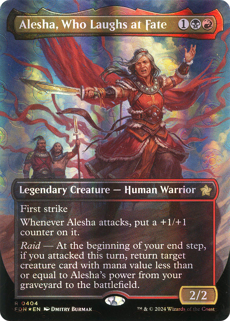 FOIL Alesha, Who Laughs at Fate (FDN-404) - Foundations - Magic The Gathering