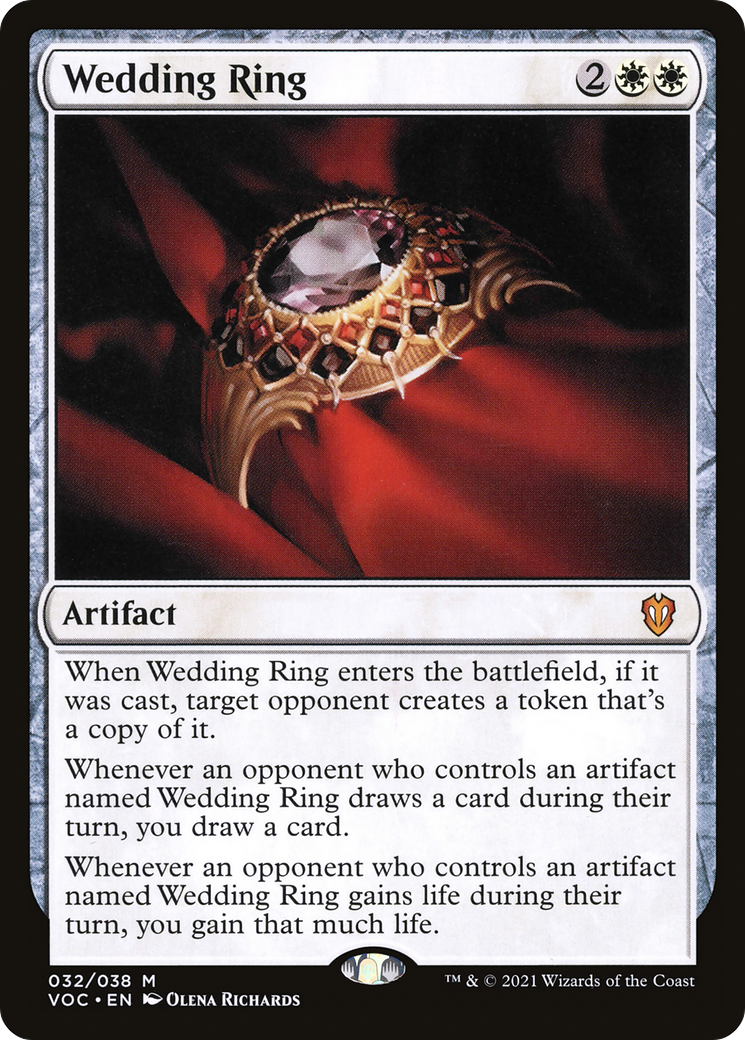 Wedding Ring (VOC-032) - Crimson Vow Commander - Magic The Gathering