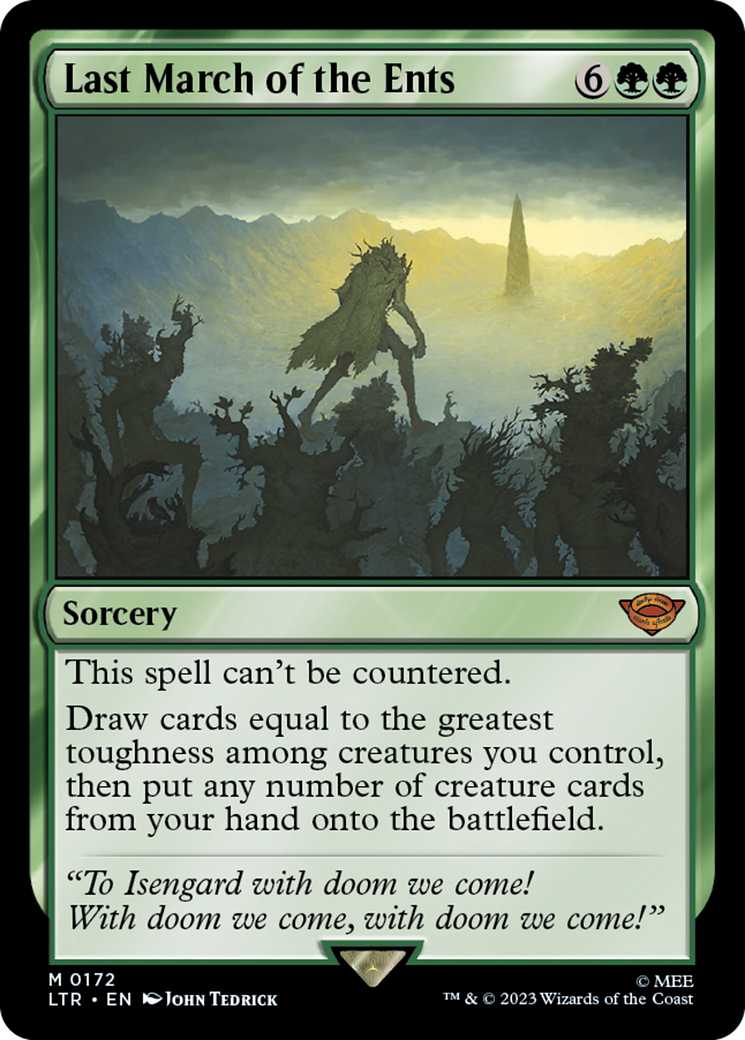 FOIL Last March of the Ents (LTR-172) - The Lord of the Rings: Tales of Middle-earth - Magic The Gathering