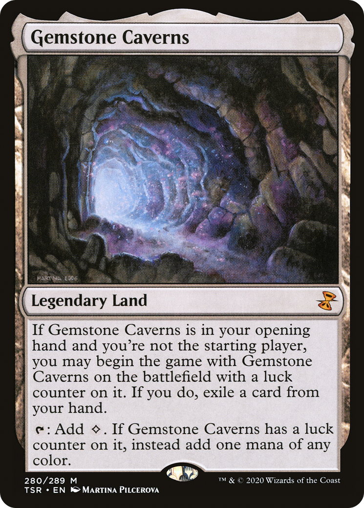 FOIL Gemstone Caverns (TSR-280) - Time Spiral Remastered - Magic The Gathering