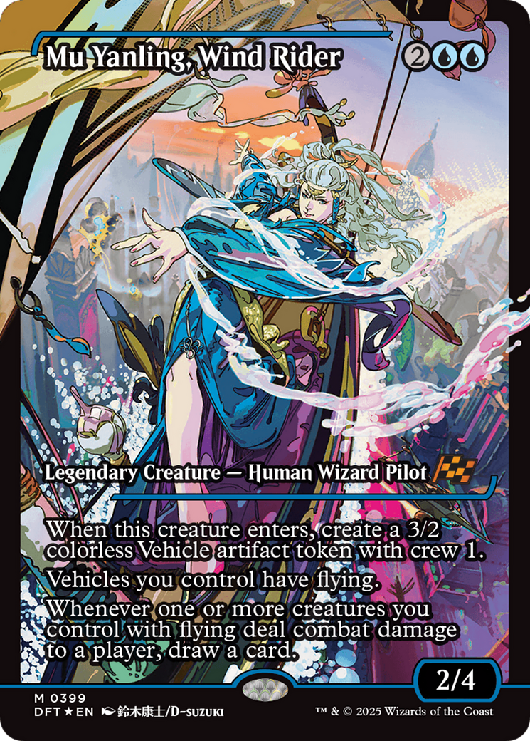 FOIL Mu Yanling, Wind Rider (DFT-399) - Aetherdrift - Magic The Gathering