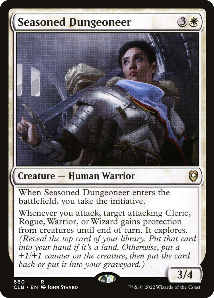 Seasoned Dungeoneer (CLB-660) - Commander Legends: Battle for Baldur's Gate - Magic The Gathering