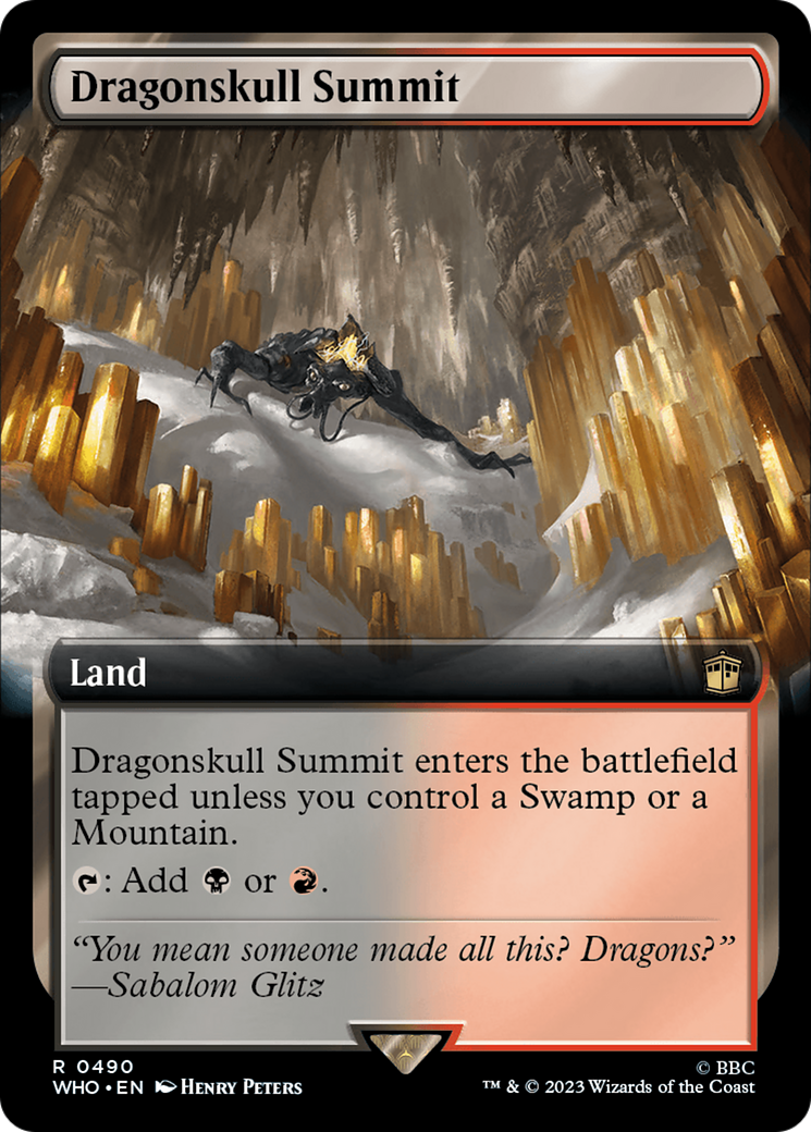 Dragonskull Summit (Extended Art) (WHO-490) - Doctor Who - Magic The Gathering