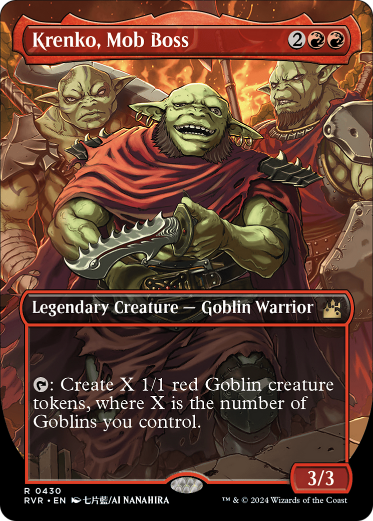 Krenko, Mob Boss (Anime Borderless) (RVR-430) - Ravnica Remastered - Magic The Gathering