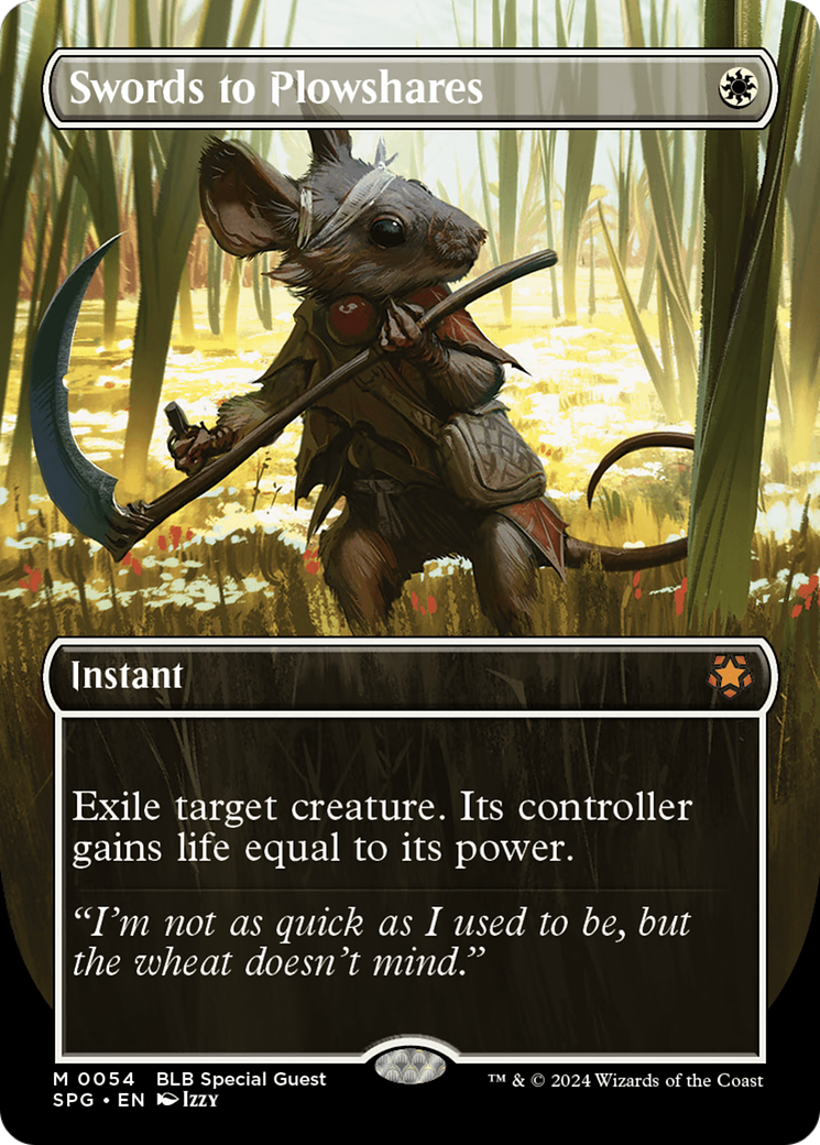 FOIL Swords to Plowshares (SPG-054) - Special Guests - Magic The Gathering