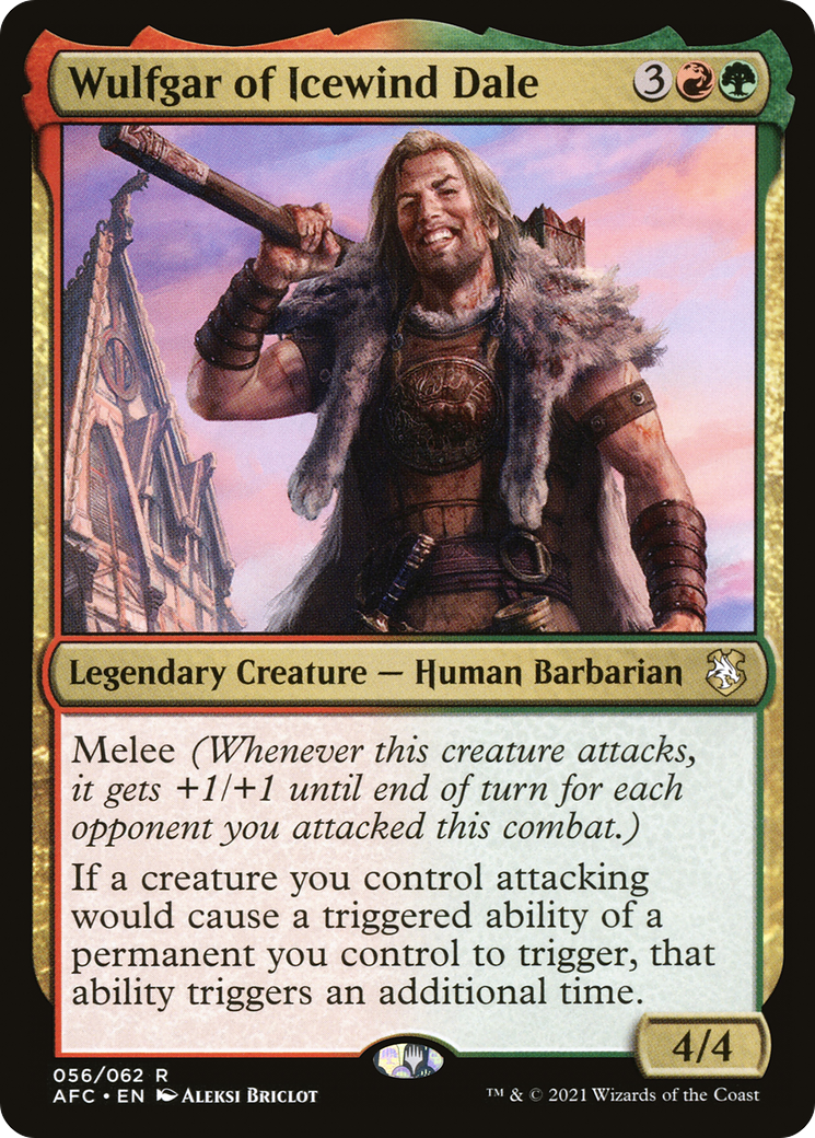 Wulfgar of Icewind Dale (AFC-056) - Forgotten Realms Commander - Magic The Gathering