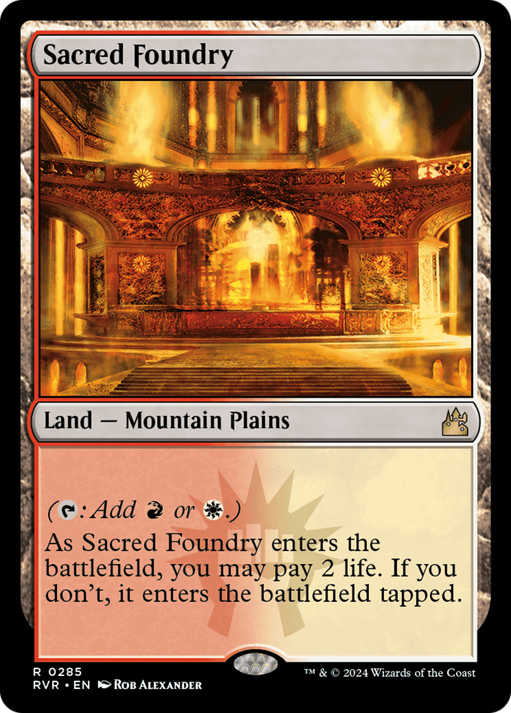 Sacred Foundry (RVR-285) - Ravnica Remastered - Magic The Gathering