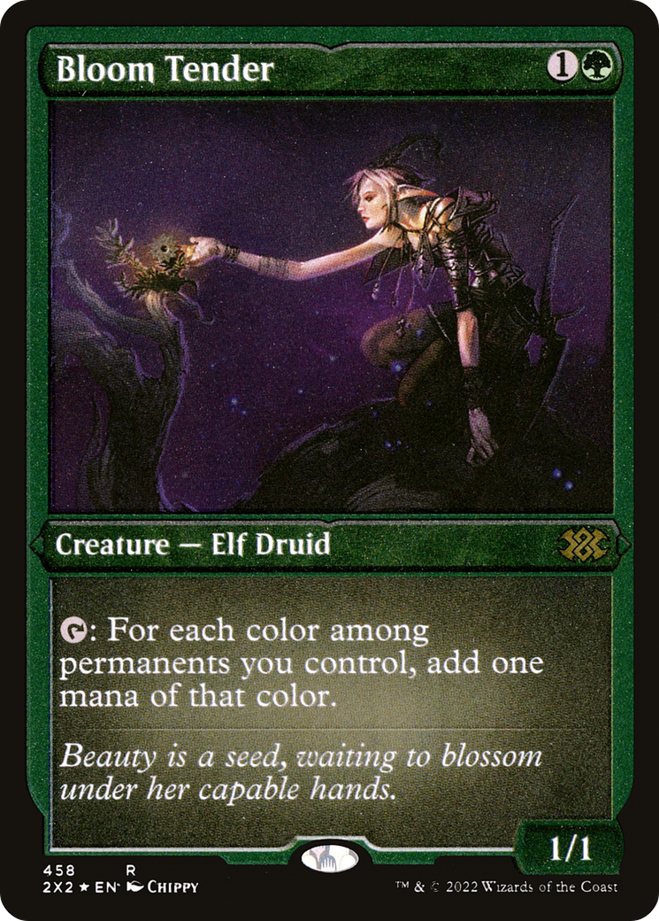 ETCHED FOIL Bloom Tender (2X2-458) - Double Masters 2022 - Magic The Gathering