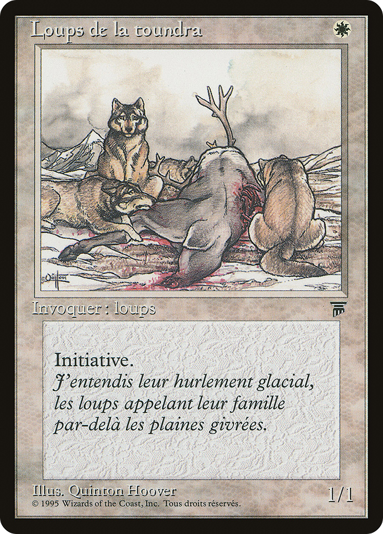 Tundra Wolves (French) - "Loups de la toundra" (REN-021) - Renaissance - Magic The Gathering