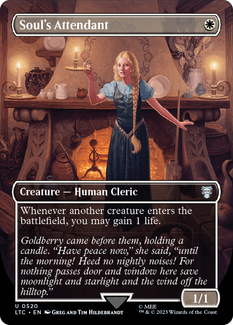 Soul's Attendant (Borderless) (LTC-520) - Tales of Middle-earth Commander - Magic The Gathering