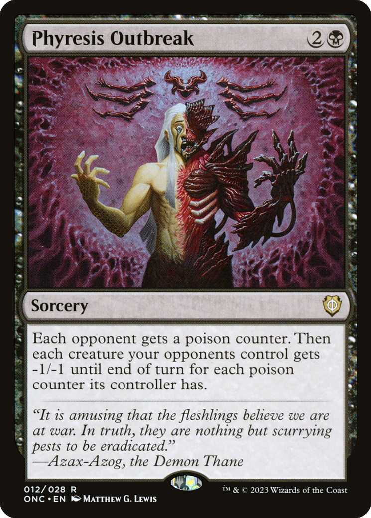 Phyresis Outbreak (ONC-012) - Phyrexia: All Will Be One Commander - Magic The Gathering