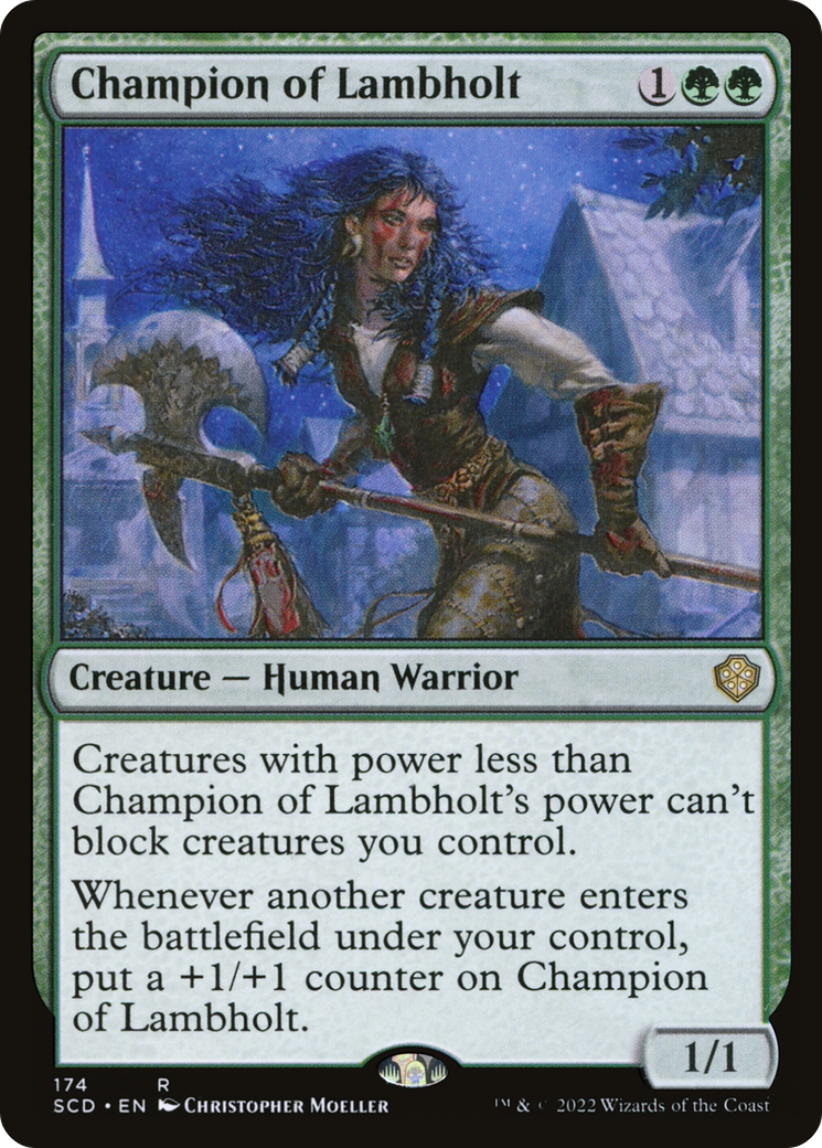 Champion of Lambholt (SCD-174) - Starter Commander Decks - Magic The Gathering