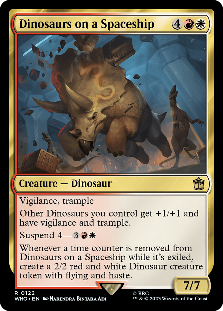 Dinosaurs on a Spaceship (WHO-122) - Doctor Who - Magic The Gathering