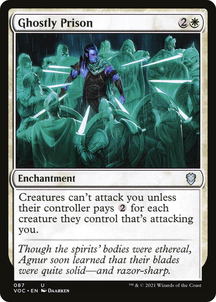 Ghostly Prison (VOC-087) - Crimson Vow Commander - Magic The Gathering