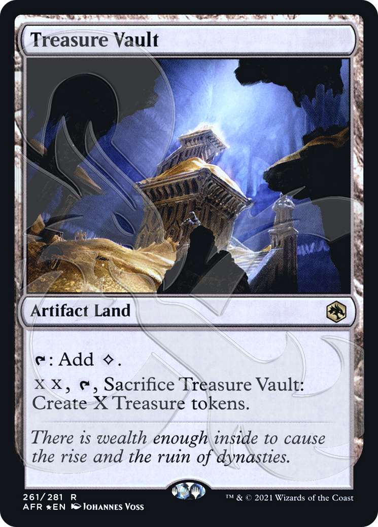 FOIL Treasure Vault (AFR&-261A) - Adventures in the Forgotten Realms Promos - Magic The Gathering