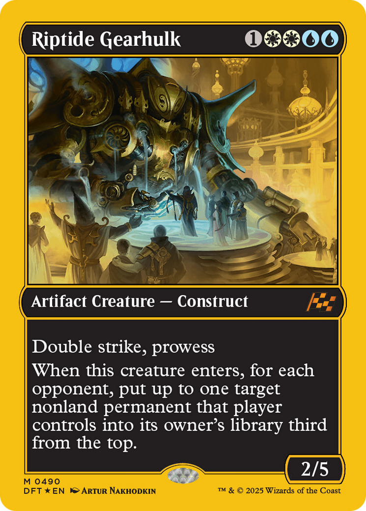 FOIL Riptide Gearhulk (DFT-490) - Aetherdrift - Magic The Gathering