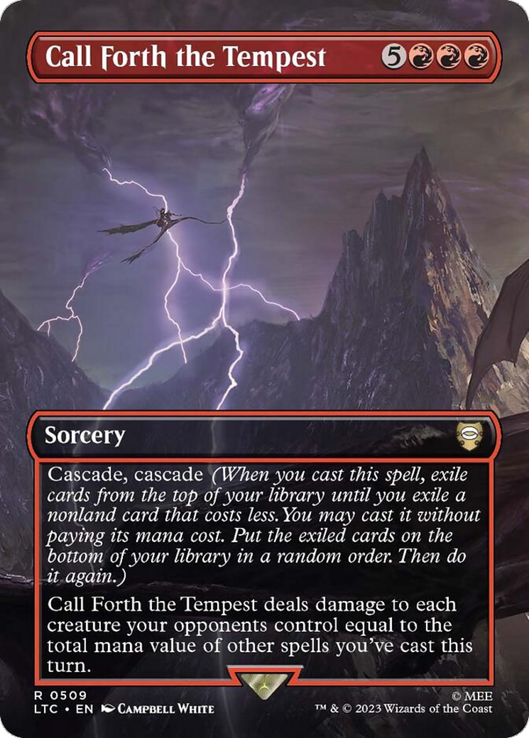 Call Forth the Tempest (Borderless) (LTC-509) - Tales of Middle-earth Commander - Magic The Gathering