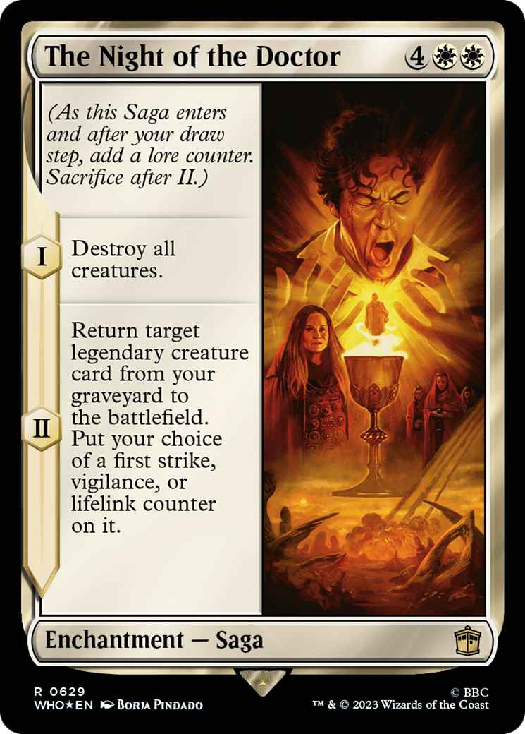 FOIL The Night of the Doctor (Surge Foil) (WHO-629) - Doctor Who - Magic The Gathering