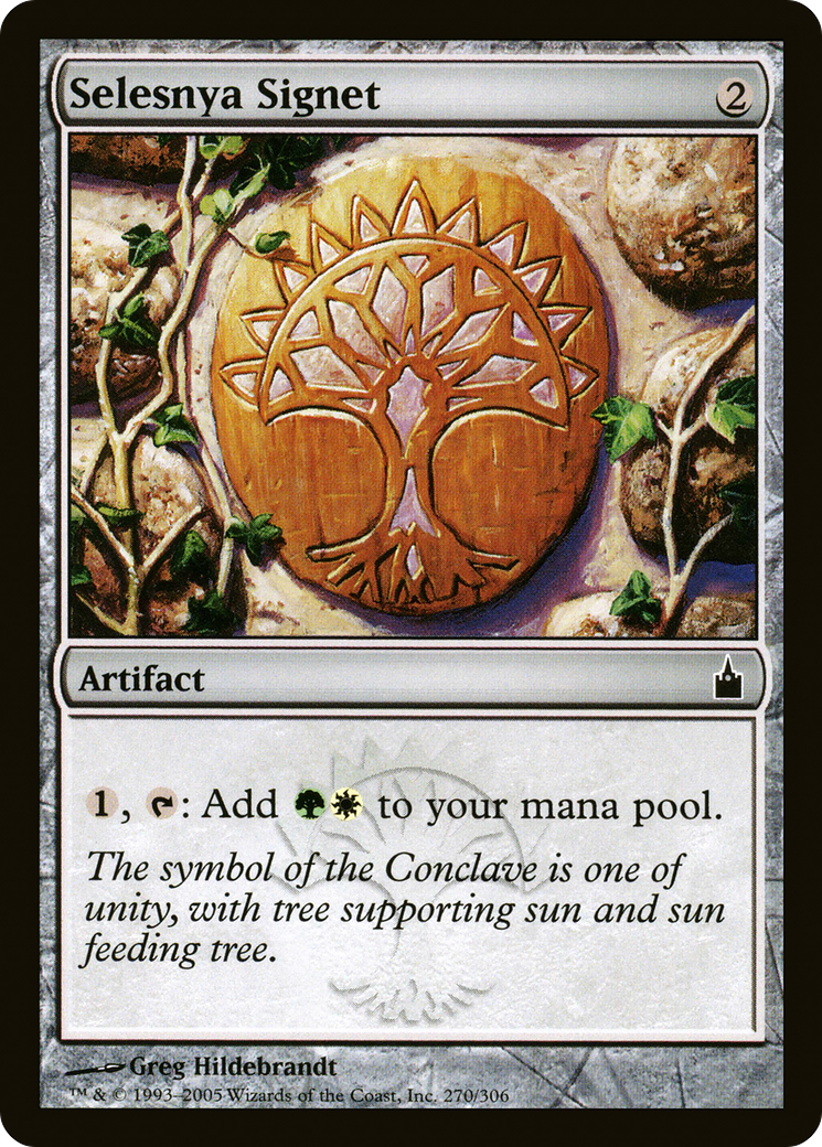 FOIL Selesnya Signet (RAV-270) - Ravnica: City of Guilds - Magic The Gathering