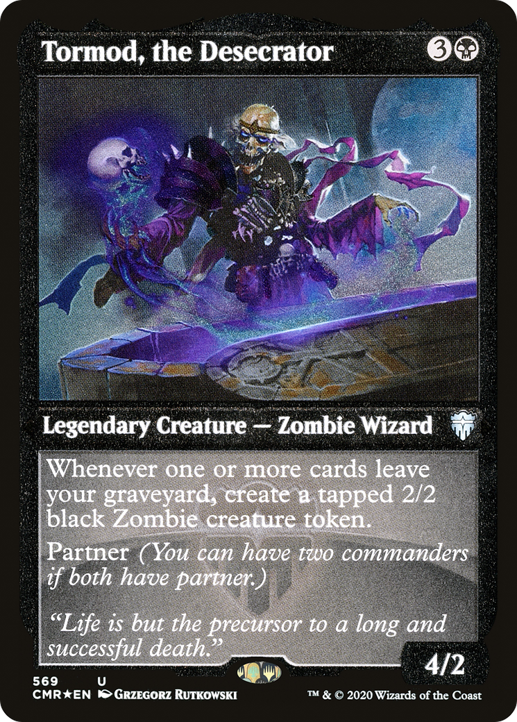 ETCHED FOIL Tormod, the Desecrator (Foil Etched) (CMR-569) - Commander Legends - Magic The Gathering