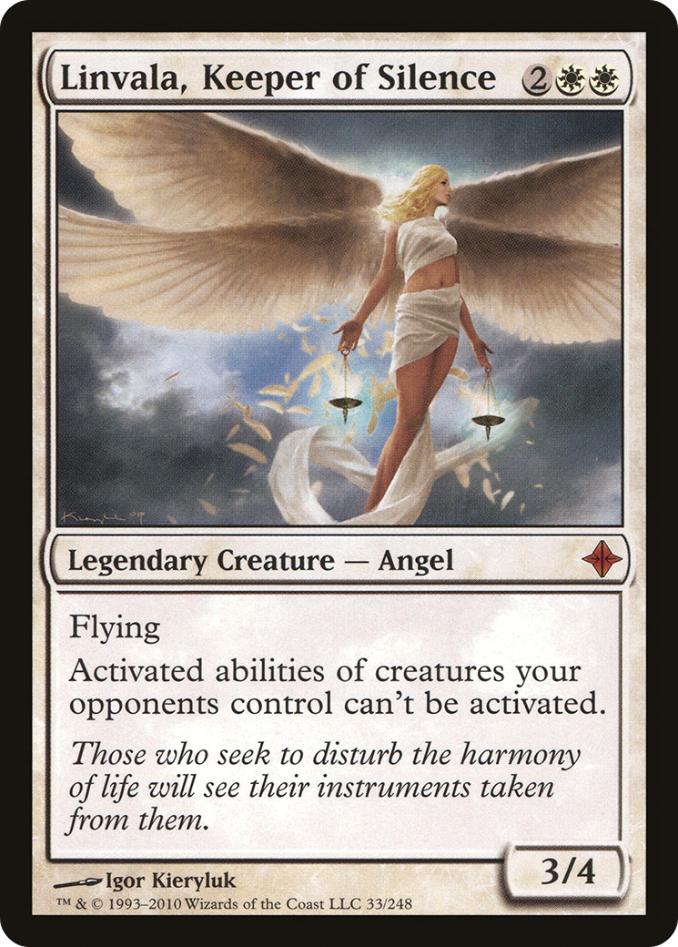 Linvala, Keeper of Silence (ROE-033) - Rise of the Eldrazi - Magic The Gathering