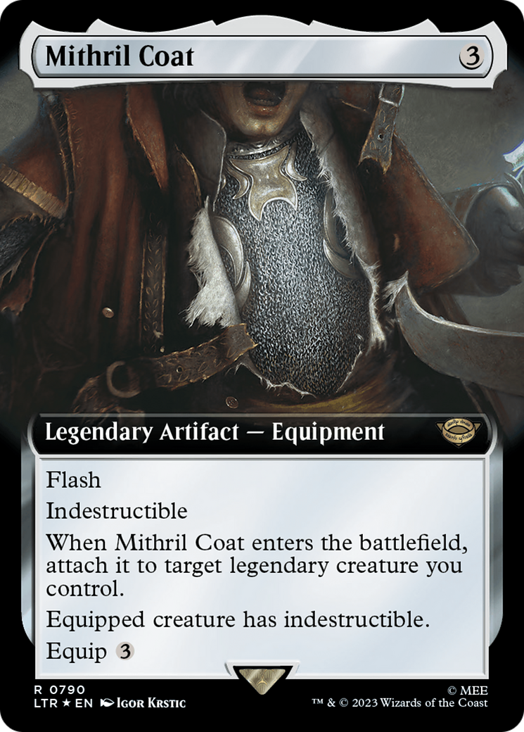 FOIL Mithril Coat (Extended Art) (Surge Foil) (LTR-790) - The Lord of the Rings: Tales of Middle-earth - Magic The Gathering