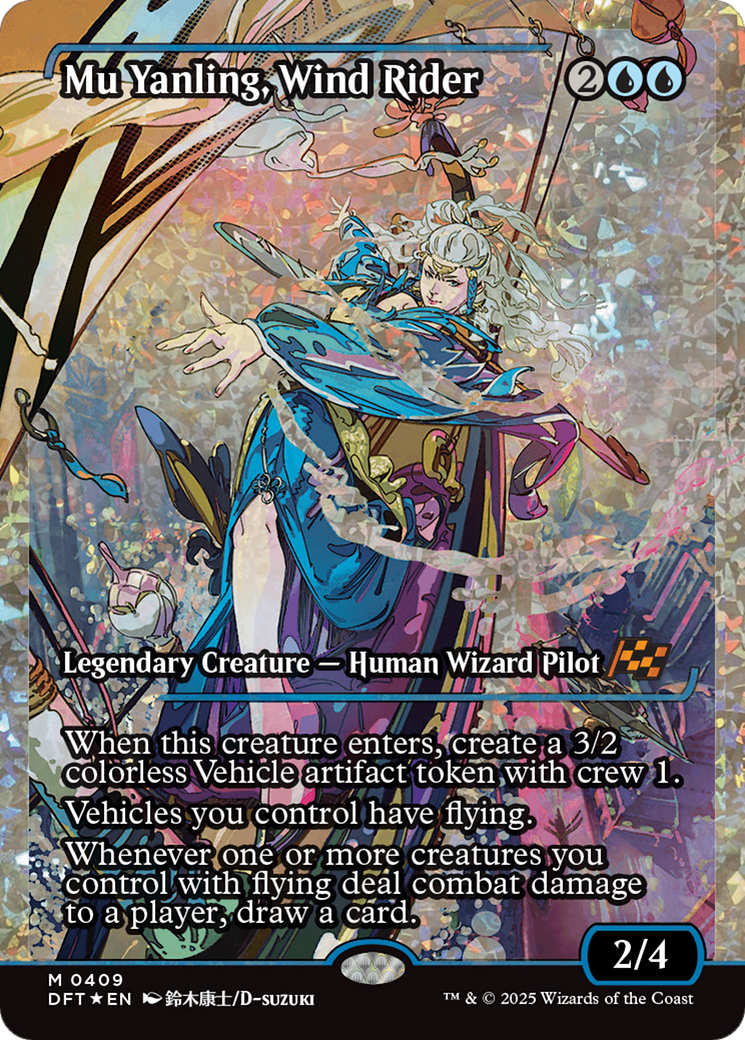 FOIL Mu Yanling, Wind Rider (DFT-409) - Aetherdrift - Magic The Gathering