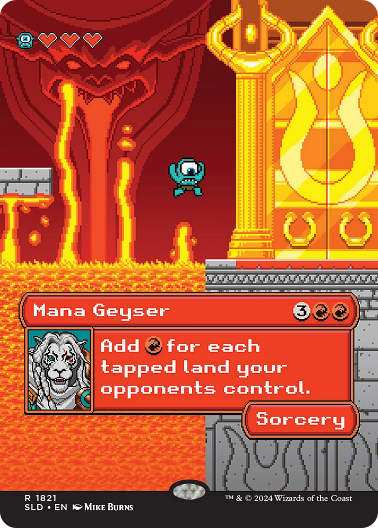 Mana Geyser (SLD-1821) - Secret Lair Drop - Magic The Gathering