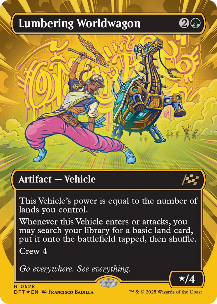 FOIL Lumbering Worldwagon (DFT-528) - Aetherdrift - Magic The Gathering