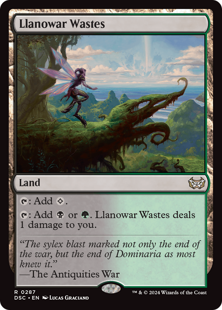 Llanowar Wastes (DSC-287) - Duskmourn: House of Horror Commander - Magic The Gathering