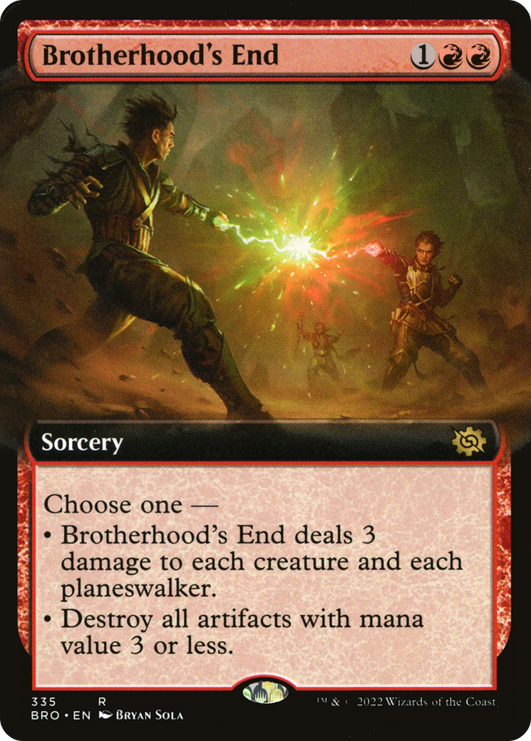 Brotherhood's End (Extended Art) (BRO-335) - The Brothers' War - Magic The Gathering