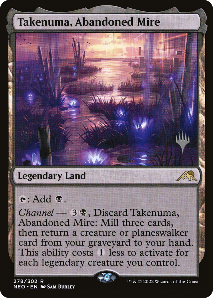 Takenuma, Abandoned Mire (PPNEO-278P) - Kamigawa: Neon Dynasty Promos - Magic The Gathering