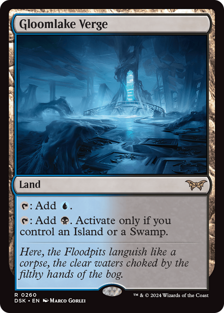 FOIL Gloomlake Verge (DSK-260) - Duskmourn: House of Horror - Magic The Gathering