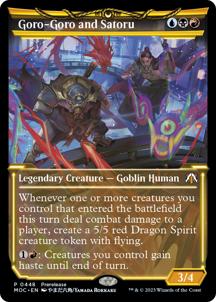 FOIL Goro-Goro and Satoru (Showcase) (PRE-448) - March of the Machine Commander - Magic The Gathering