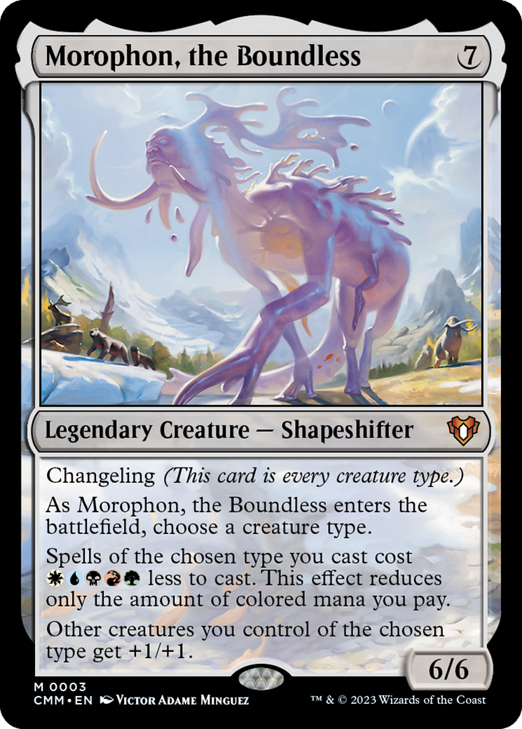 FOIL Morophon, the Boundless (CMM-003) - Commander Masters - Magic The Gathering