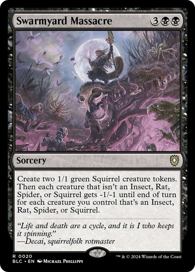 Swarmyard Massacre (BLC-020) - Bloomburrow Commander - Magic The Gathering
