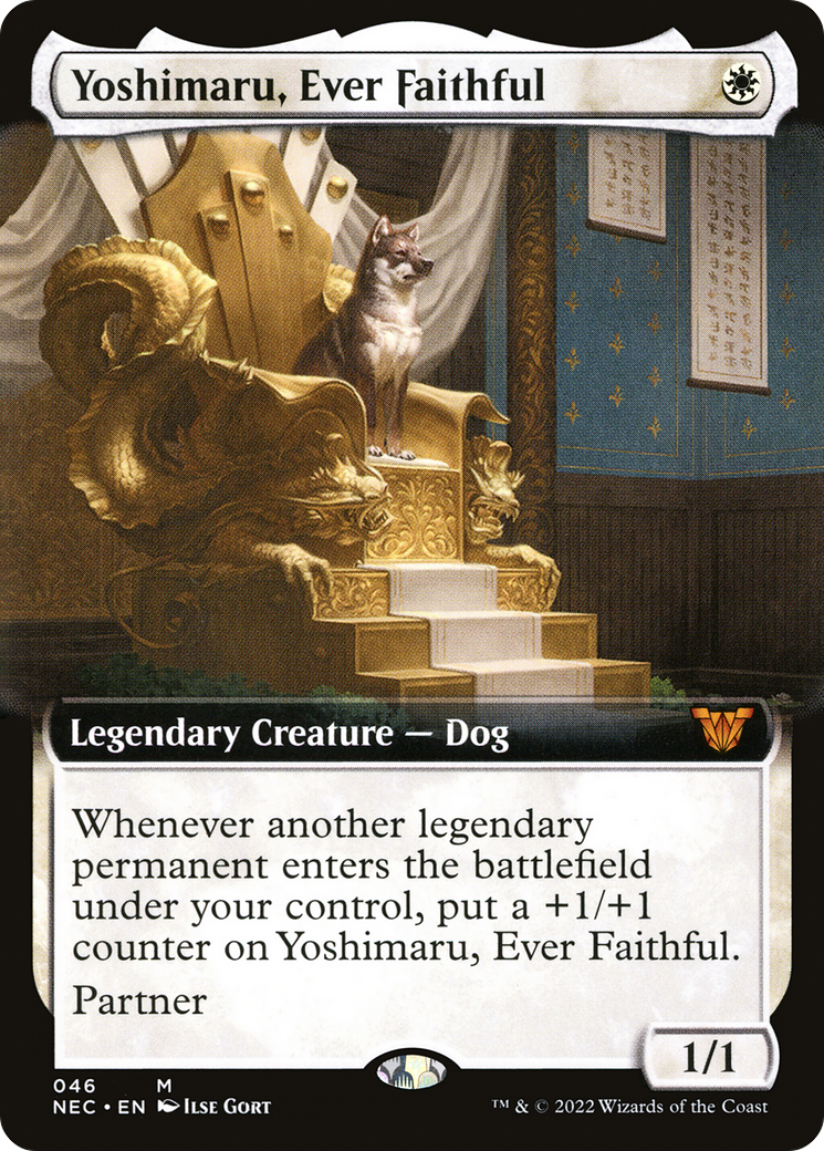 Yoshimaru, Ever Faithful (Extended Art) (NEC-046) - Neon Dynasty Commander - Magic The Gathering