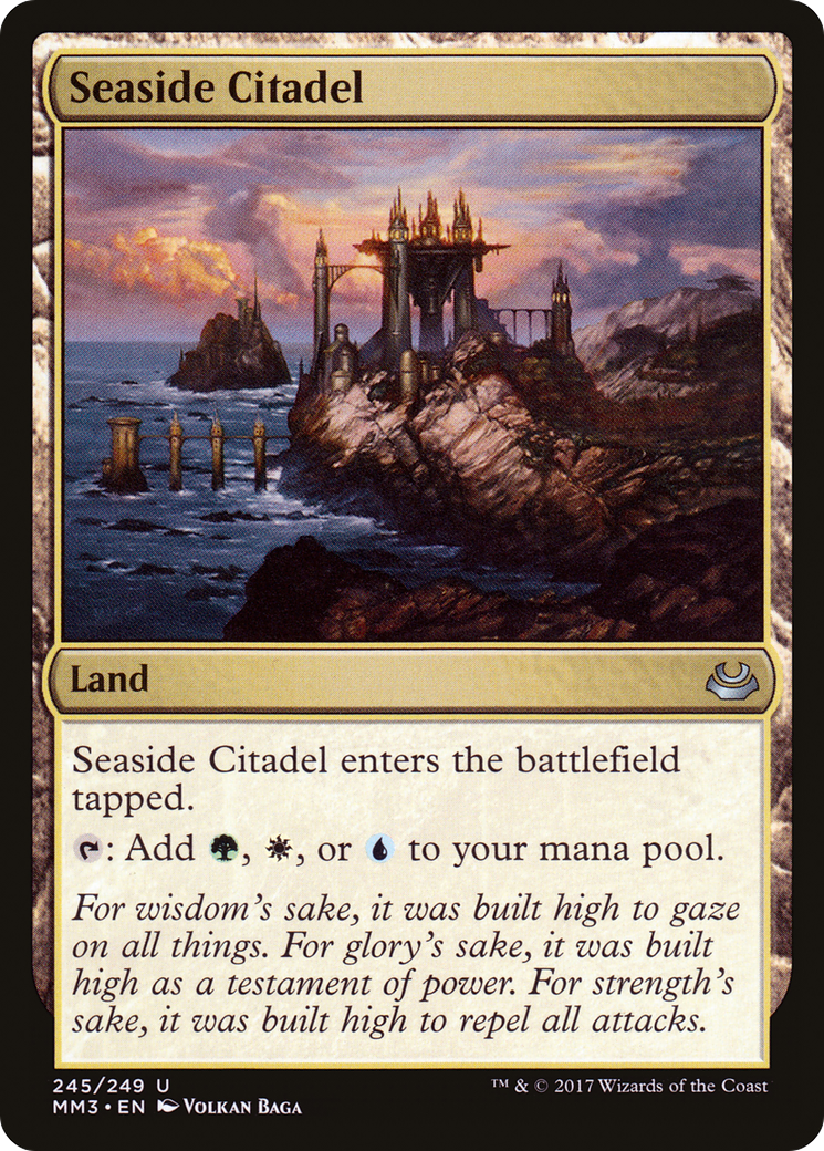 FOIL Seaside Citadel (MM3-245) - Modern Masters 2017 - Magic The Gathering
