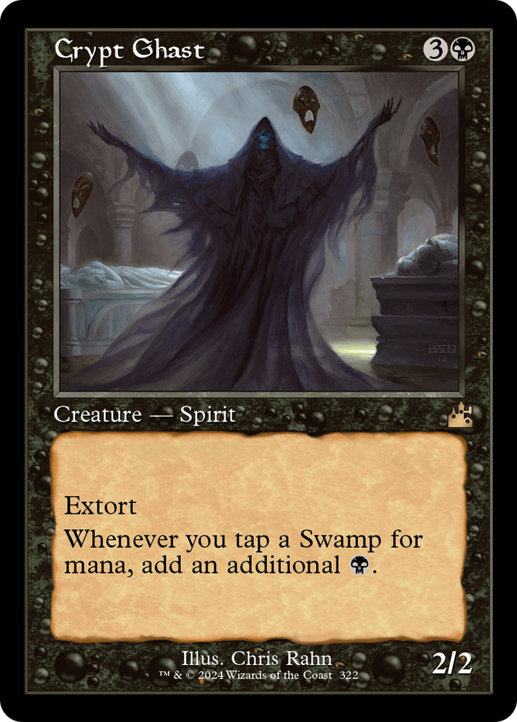 FOIL Crypt Ghast (Retro Frame) (RVR-322) - Ravnica Remastered - Magic The Gathering