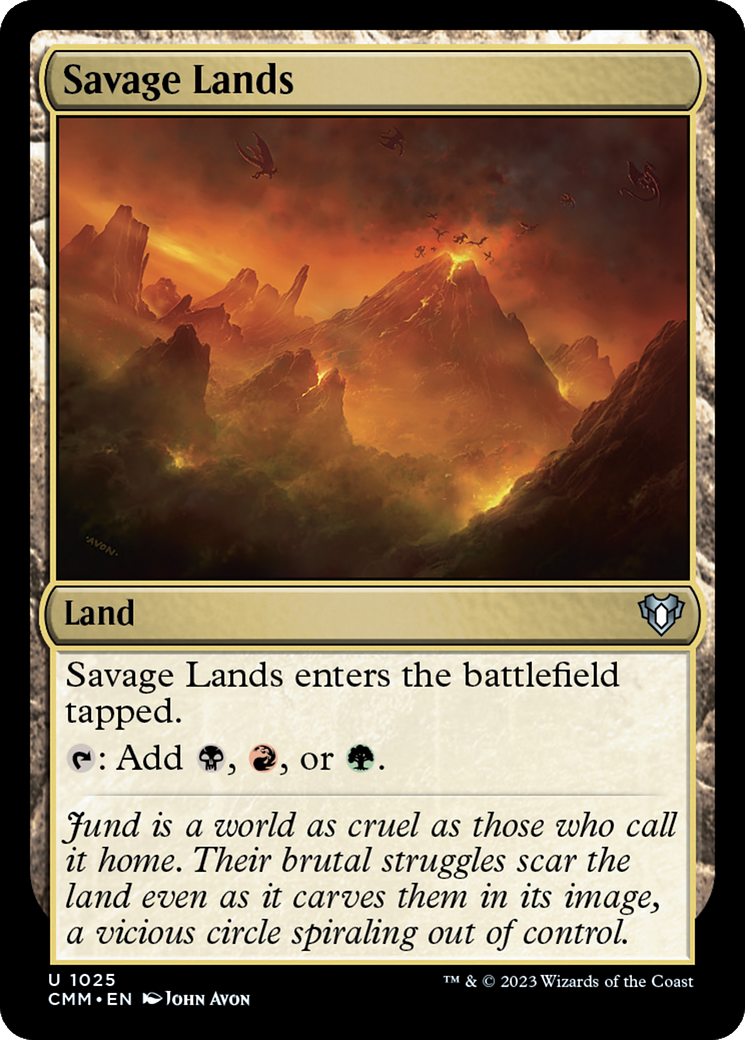 Savage Lands (CMM-1025) - Commander Masters - Magic The Gathering