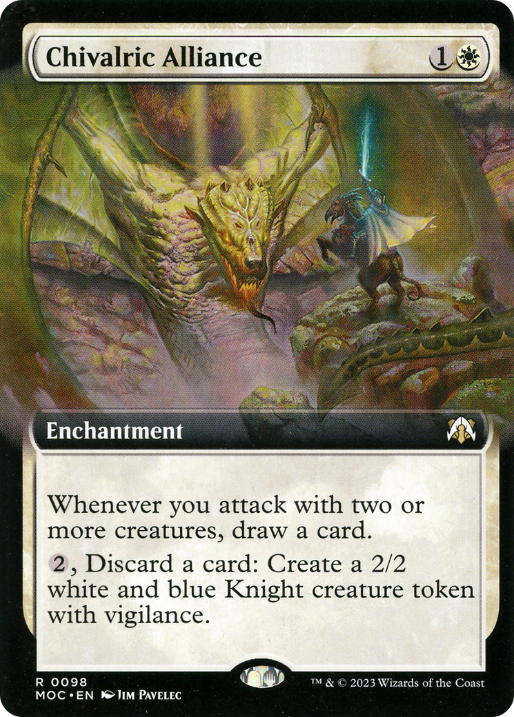 Chivalric Alliance (Extended Art) (MOC-098) - March of the Machine Commander - Magic The Gathering
